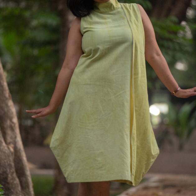 Hemlock loose fit dress hand dyed from Hibiscus flowers